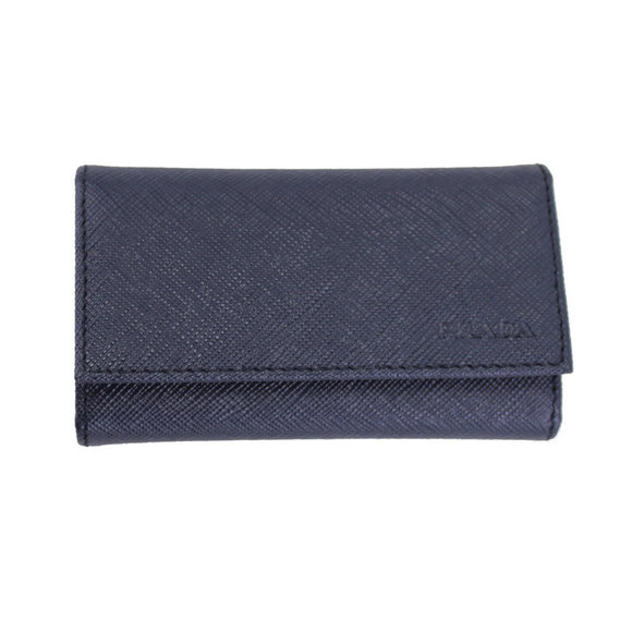 Prada Blue Navy Saffiano Case BALTICO Leather - Picture 1 of 4